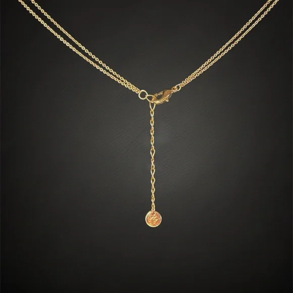 *Real Simple* 14K Rose Gold Plated Broadway Layered Necklace Multi Strand - Picture 9 of 13
